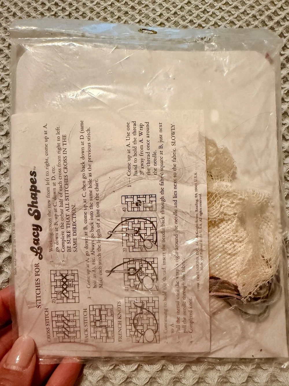 Stitchables Blossoms and Chickadee Counted Cross Stitch Lacy Shapes Kit